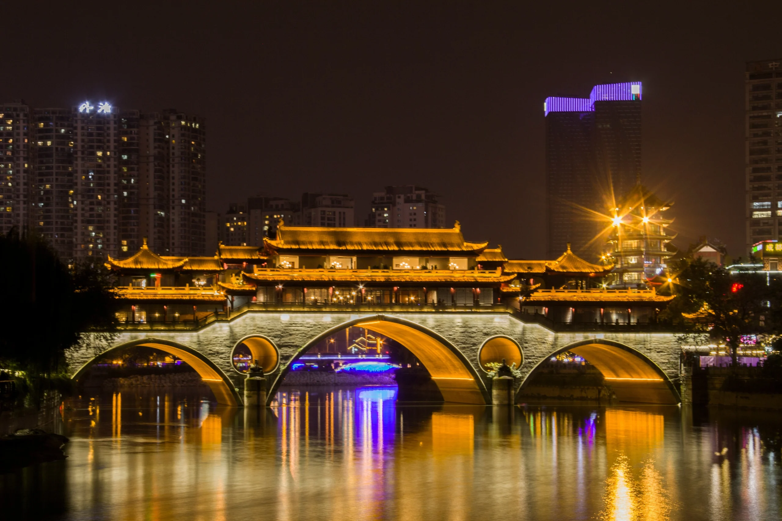 night view chengdu china