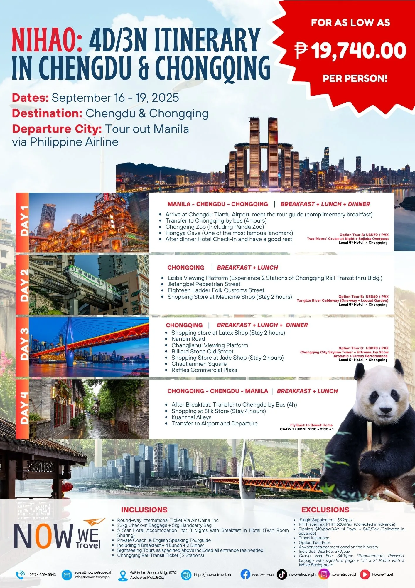 Nihao Chengdu 4D3N