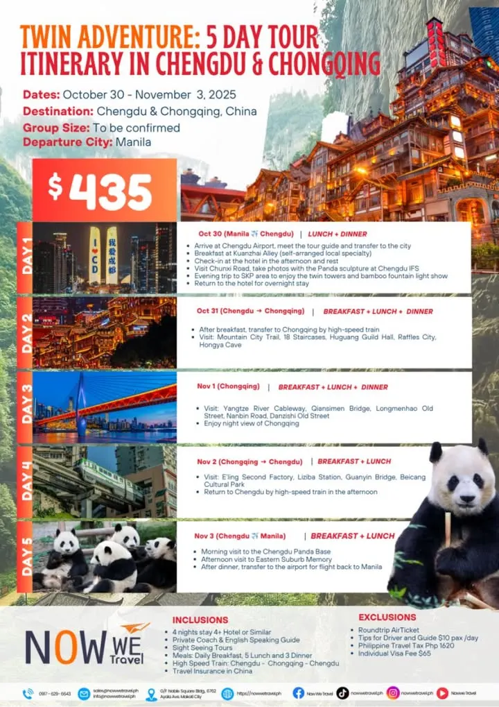 Twin Chengdu Adventure
